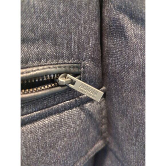 Armani Collezioni Collection charcoal grey black button zip luxury jacket - Picture 12 of 13